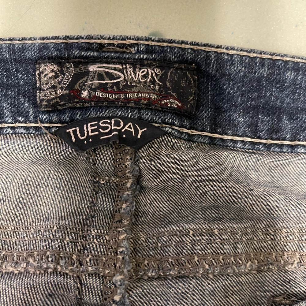 Silver Capri jeans-plus size 24W
